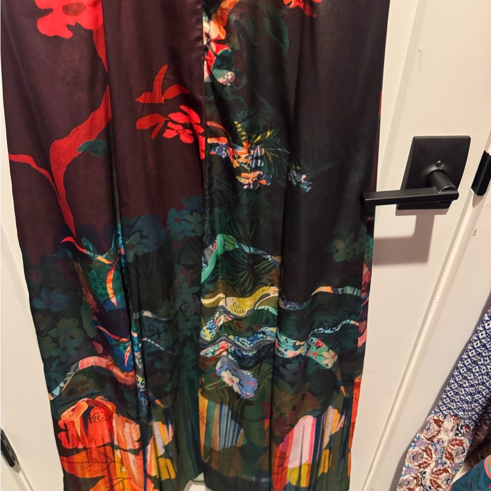 Anthropology Black and Red Floral Dress - Picture 6 of 12